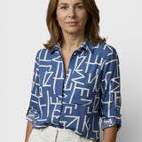Filipa - Blouse met klassieke kraag