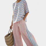 Flaminia - elegante blauwe en zachte broeken
