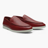 Logan | Vintage Old Money Heren Koeienhuid Leder Loafer