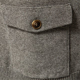 Heren Gebreid Katoenen Vest – Casual Comfort met Mock-Hals