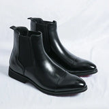 Edgar™ Glanzende Chelsea Boots met Rode Zool