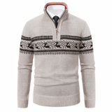Heren Trui met Halve Rits – Comfortabele Casual Pullover van Katoenmix