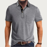 Heren Polo Korte Mouw Knopen Casual Comfort