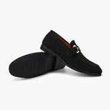 Elias | Lässig herenloafers van suede met een chique metalen detail