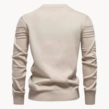 Heren Gebreide Pullover – Slim Fit Trui van Ademend Katoenmix