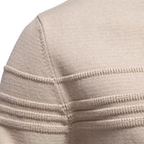 Heren Gebreide Pullover – Slim Fit Trui van Ademend Katoenmix