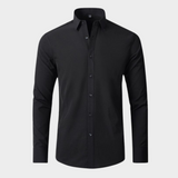 Benjamin | Classic Slim Fit Stretchable Lange Mouwen Business Shirt