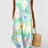 Bruna - Pastel Bloemen Jurk