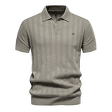 Benles | Stijlvol Gestreept Poloshirt Gebreid