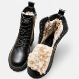 Ancienne Monde | Warme Winterboots met Platte Zool