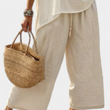 Beatrice – essentiële comfortabele blouse en wijde broek