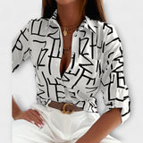 Filipa - Blouse met klassieke kraag