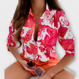 Filipa - Blouse met klassieke kraag