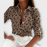 Filipa - Blouse met klassieke kraag