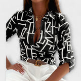 Filipa - Blouse met klassieke kraag